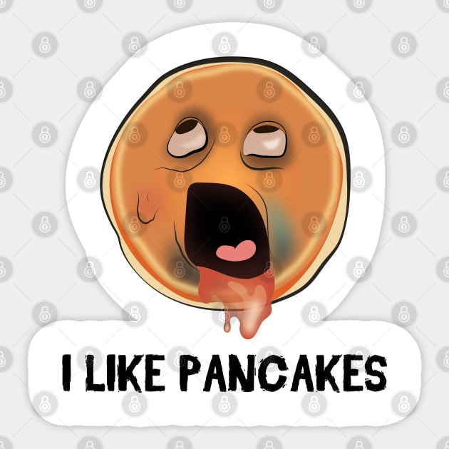 Pancake Zombie Sticker by lidijaarts